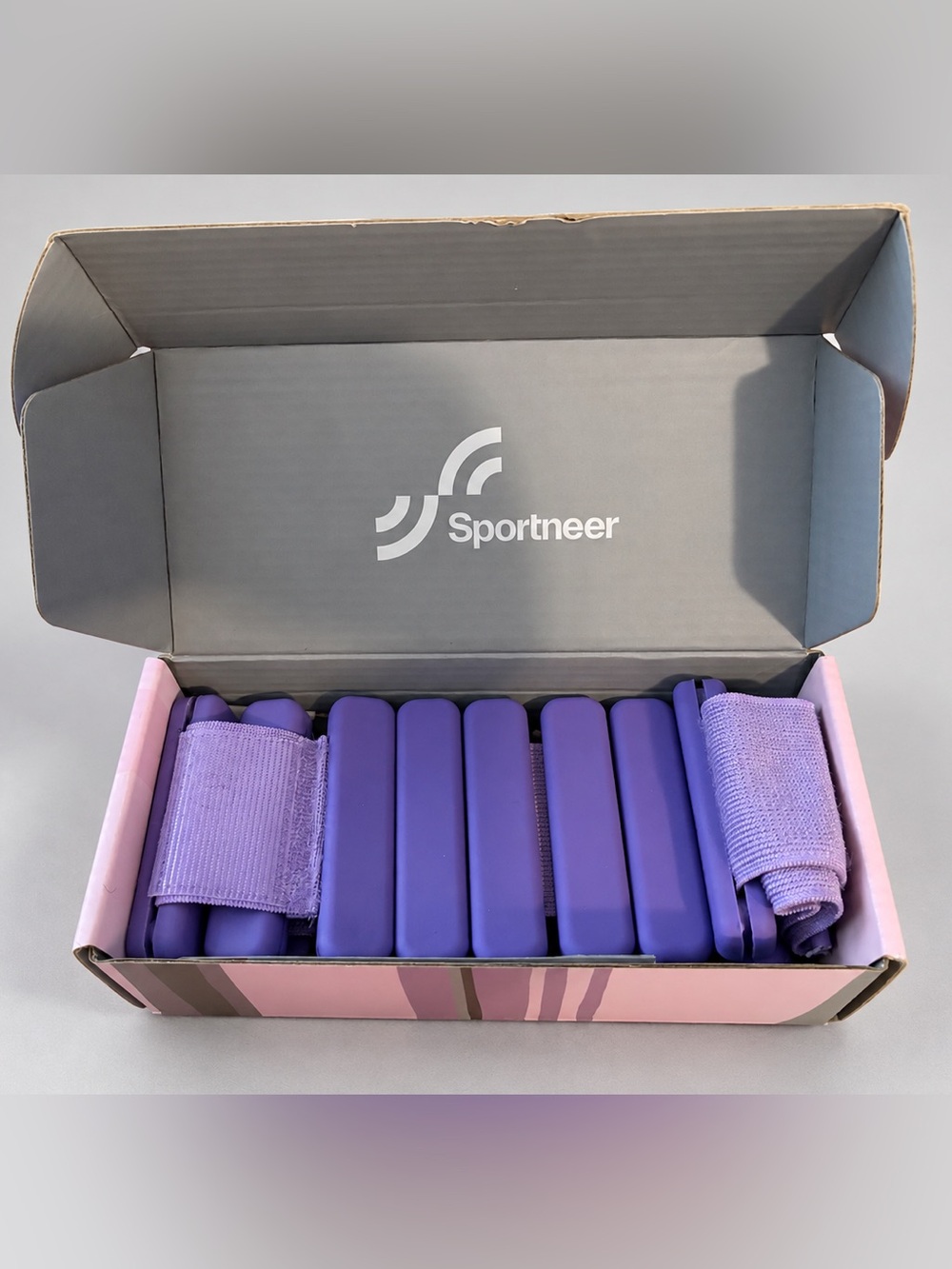 Sportneer Adjustable Wrist & Ankle Weights – Purple Pair